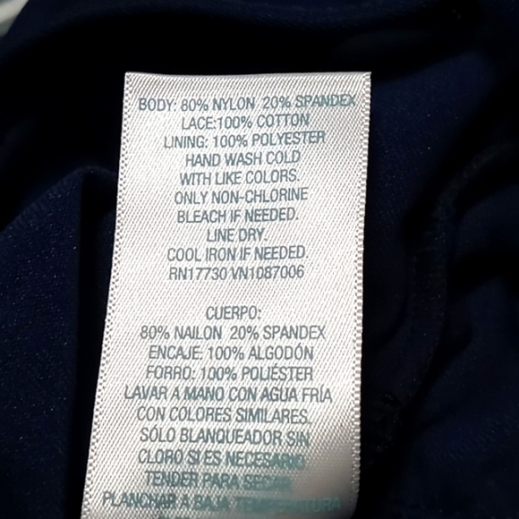 NEW Kona Sol one piece swimsuit medium with crochet design in front - Picture 5 of 11